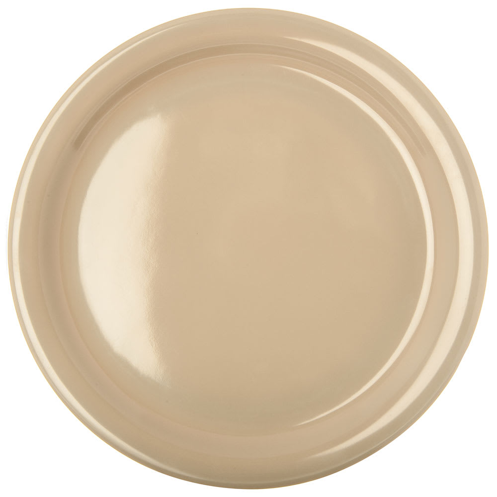 028-KL20025 9" Round Melamine Dinner Plate, Tan