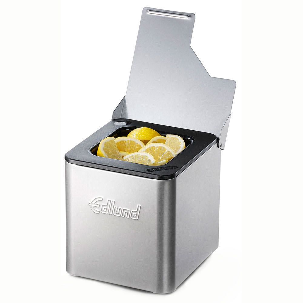 034-CSS16 (1) Compartment Bar Garnish Tray - Notched Lid