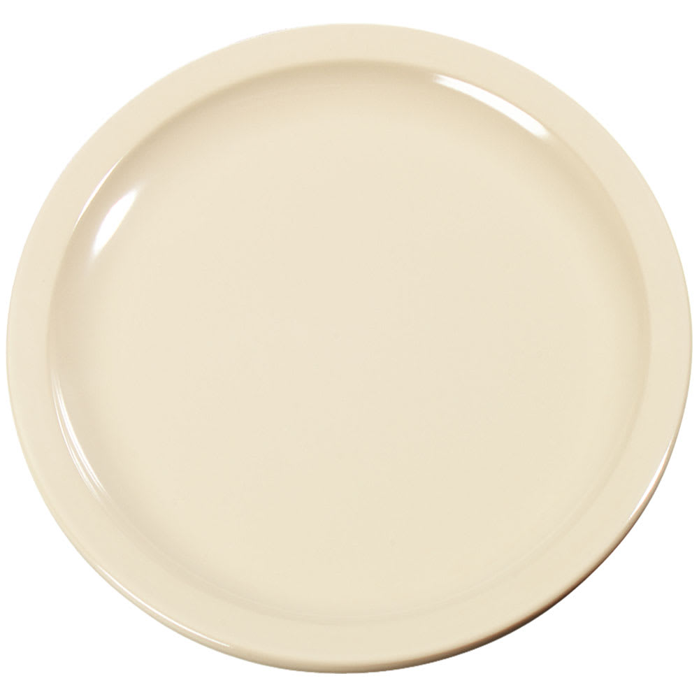 028-KL20425 6 1/2" Round Melamine Pie Plate, Tan