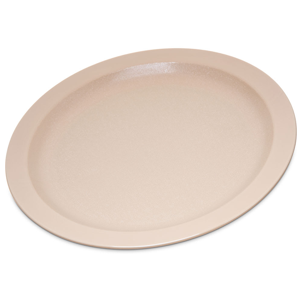 028-PCD21025 10" Round Plastic Dinner Plate, Tan