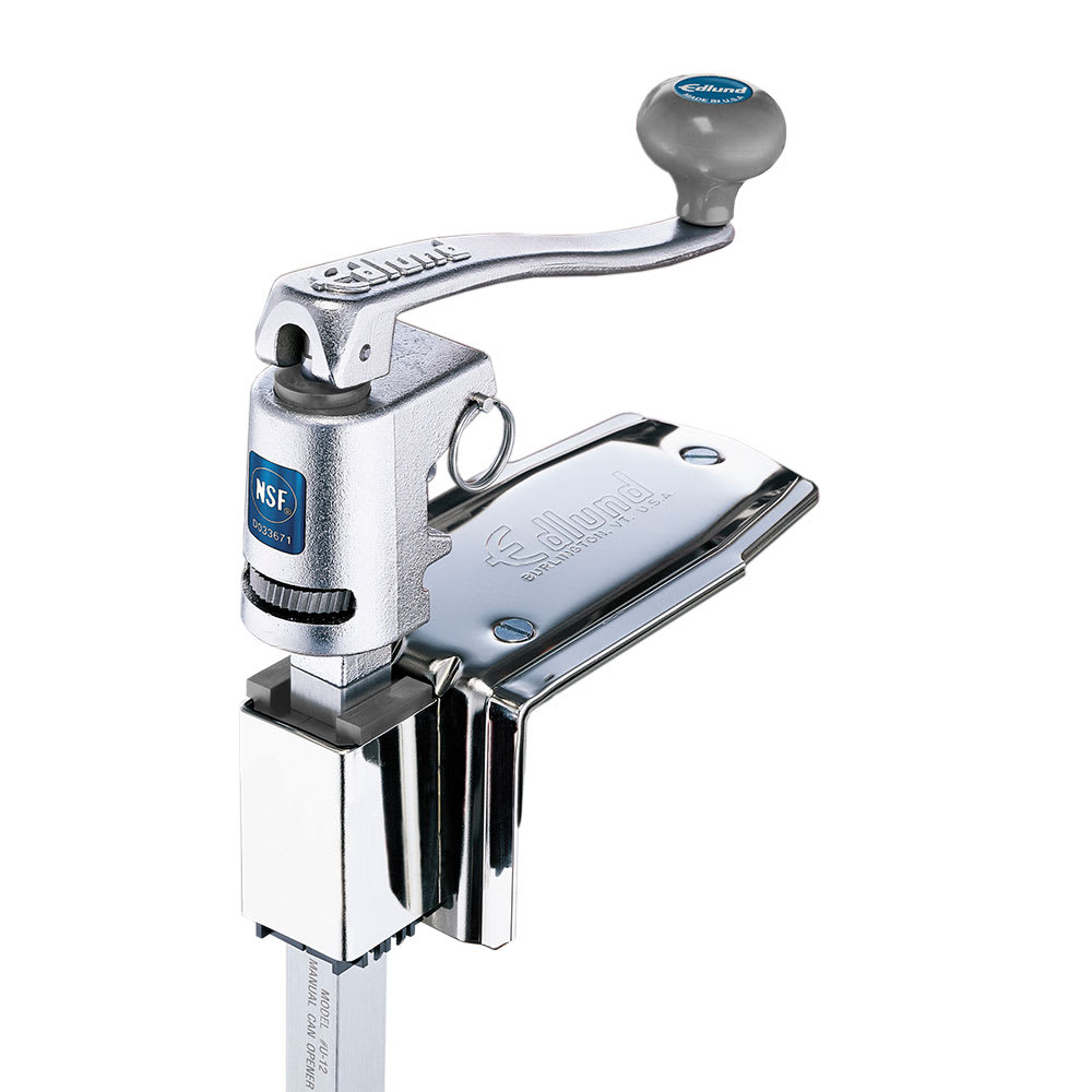 034-U12CL Quick Change Can Opener w/ Long Bar & Cast Stainless Clamp Base