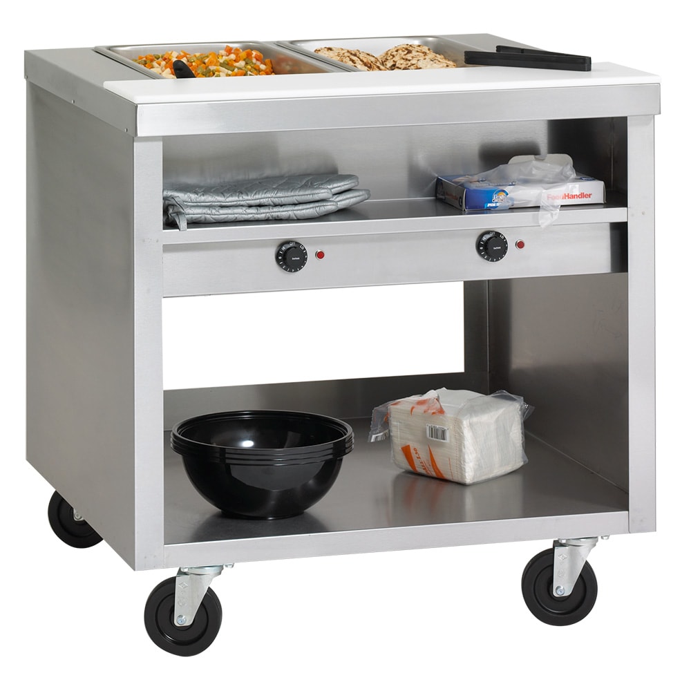032-EHEI74C 74" Hot Food Table w/ (5) Wells & Cutting Board, 208v/1ph
