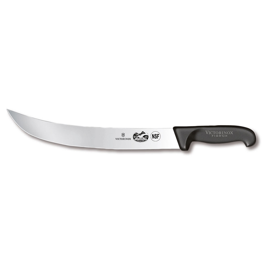 Victorinox - Swiss Army 5.7303.31-X1 Curved Cimeter Knife w/ 12" Blade, Black Fibrox® Nylon Handle