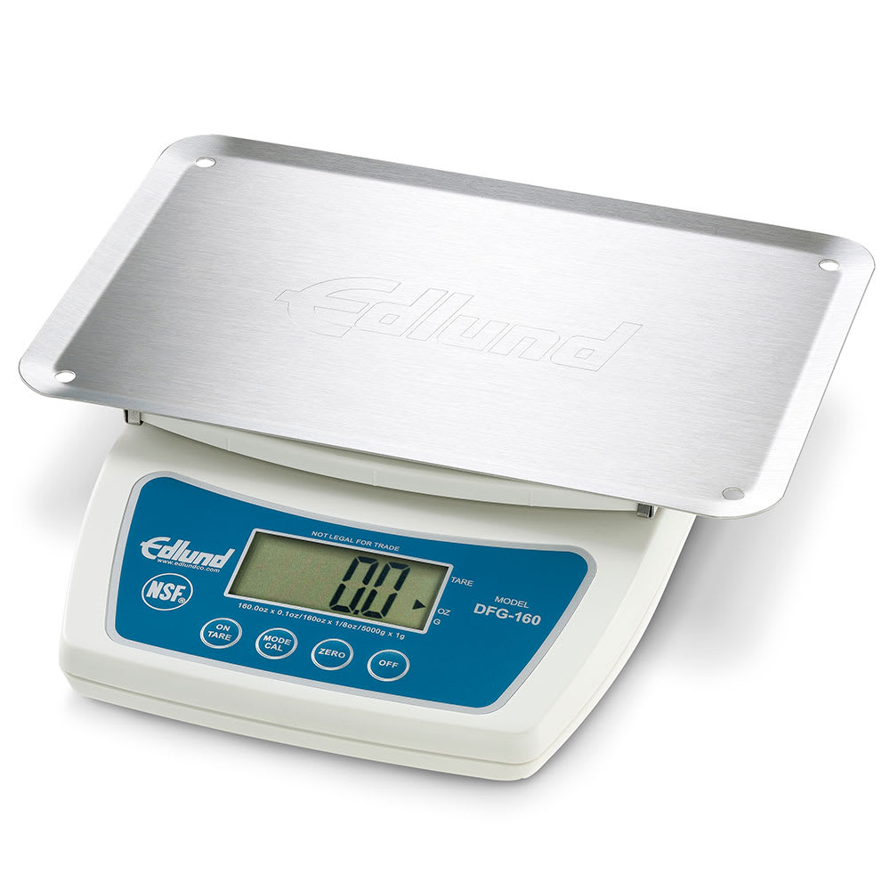 034-DFG160OP Digital Scale w/ Large LCD Display & Automatic Shutoff, Plastic Body, Stainless...