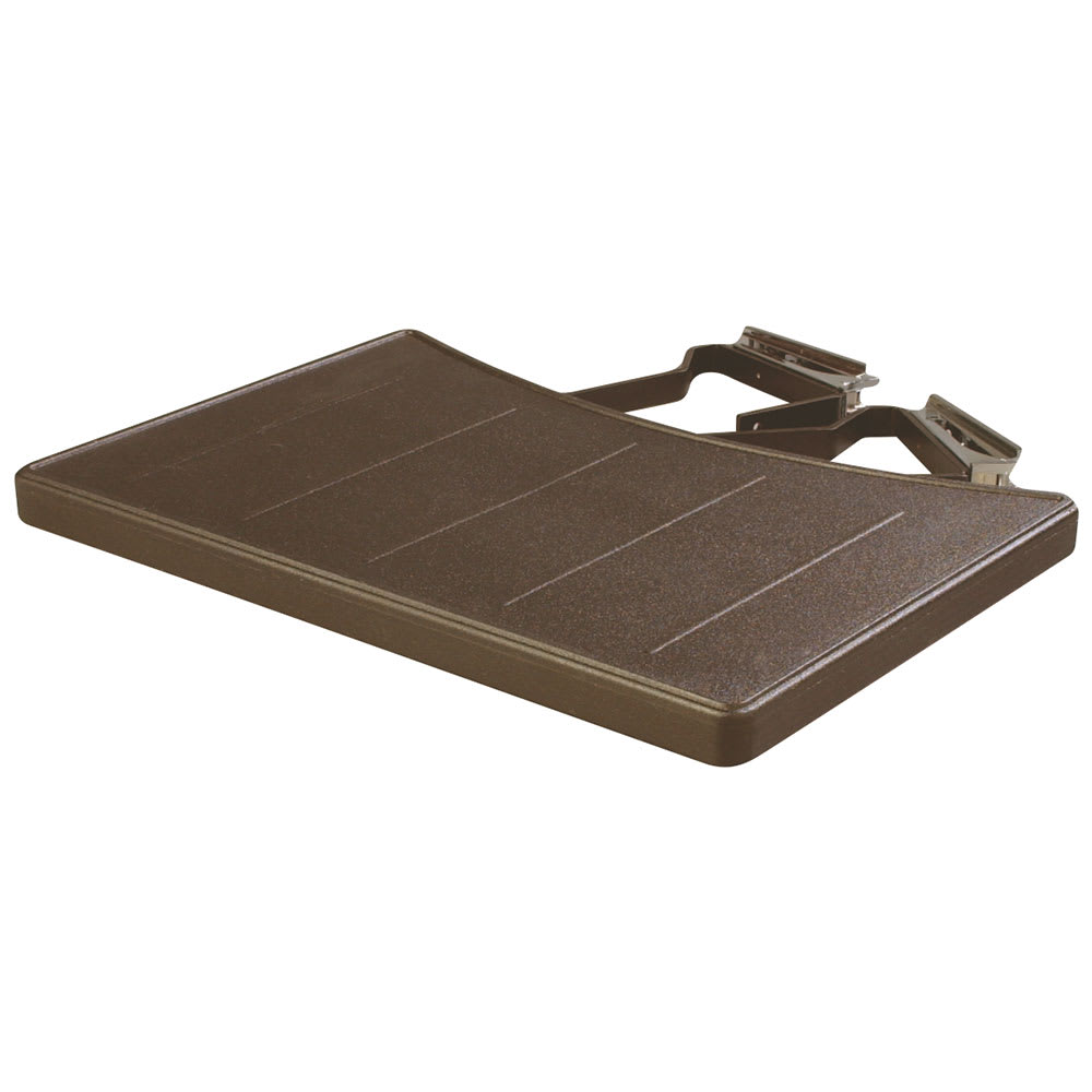 028-772501 17 5/8" Food Bar End Shelf - Polyethylene, Brown