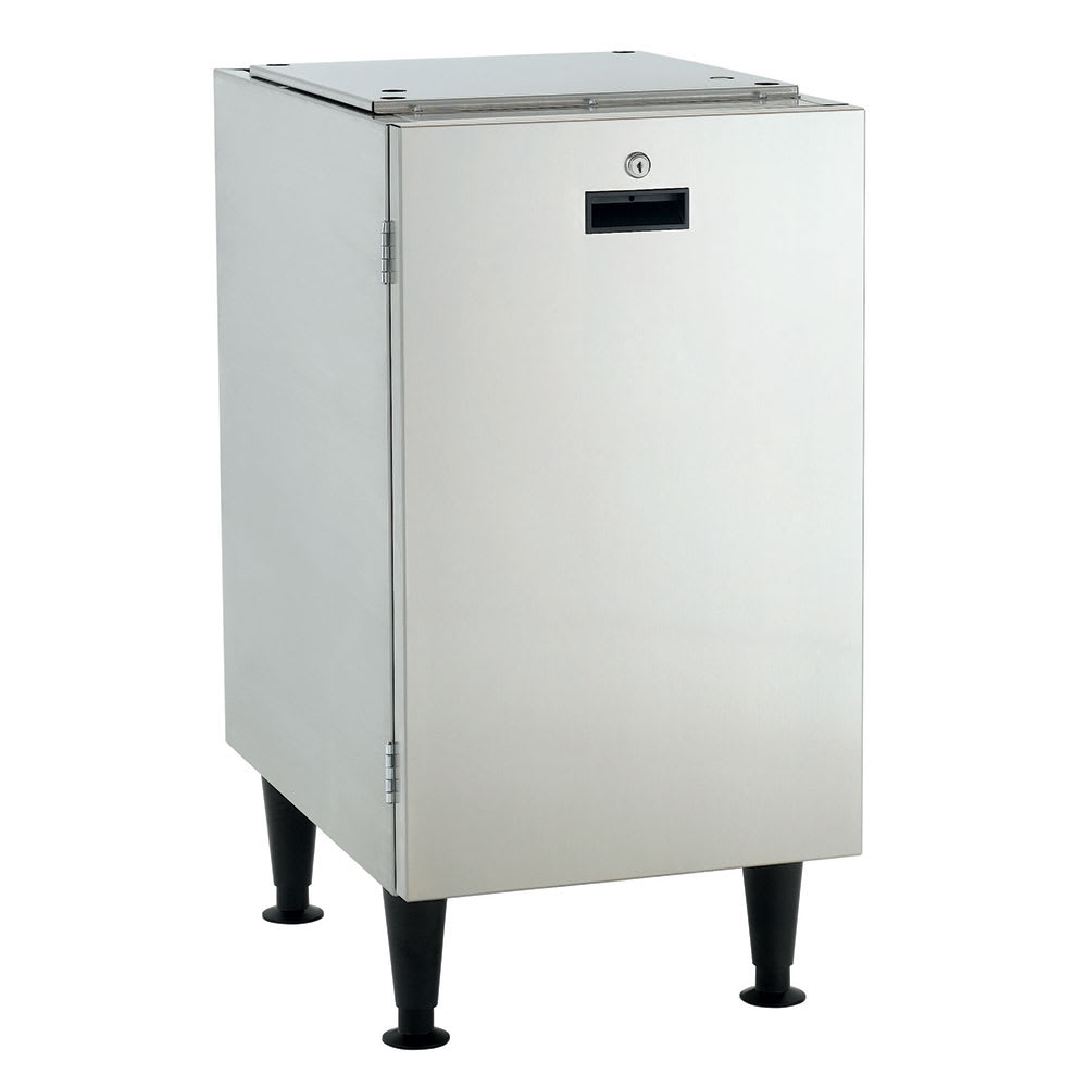 044-HST16A 16 1/2" x 23 3/4" Lockable Stationary Equipment Stand for HID312 Ice Maker D...