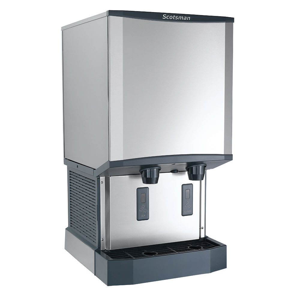 044-HID540A1 500 lb Countertop Water & Nugget Ice Dispenser w/ Filter - 40 lb Storage, Touch-...