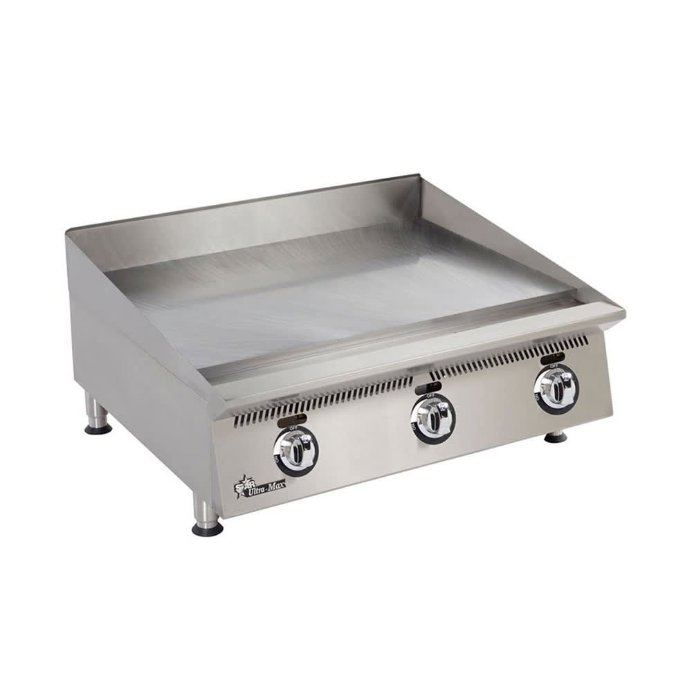 062-836MANG 36" Gas Griddle w/ Manual Controls - 1" Steel Plate, Natural Gas