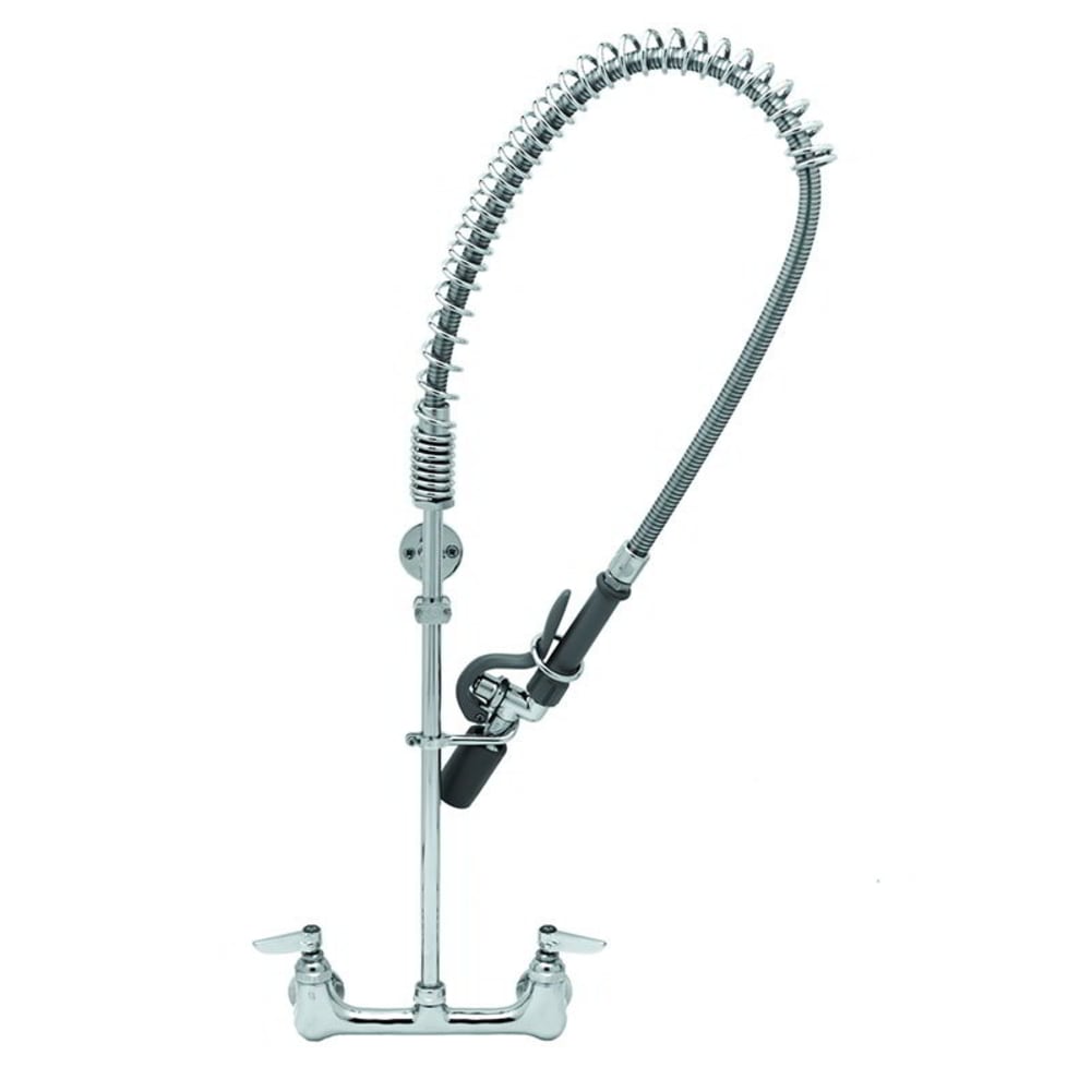 064-B0133CRBC 33 5/16"H Wall Mount Pre Rinse Faucet - 1.15 GPM, Base with Nozzle