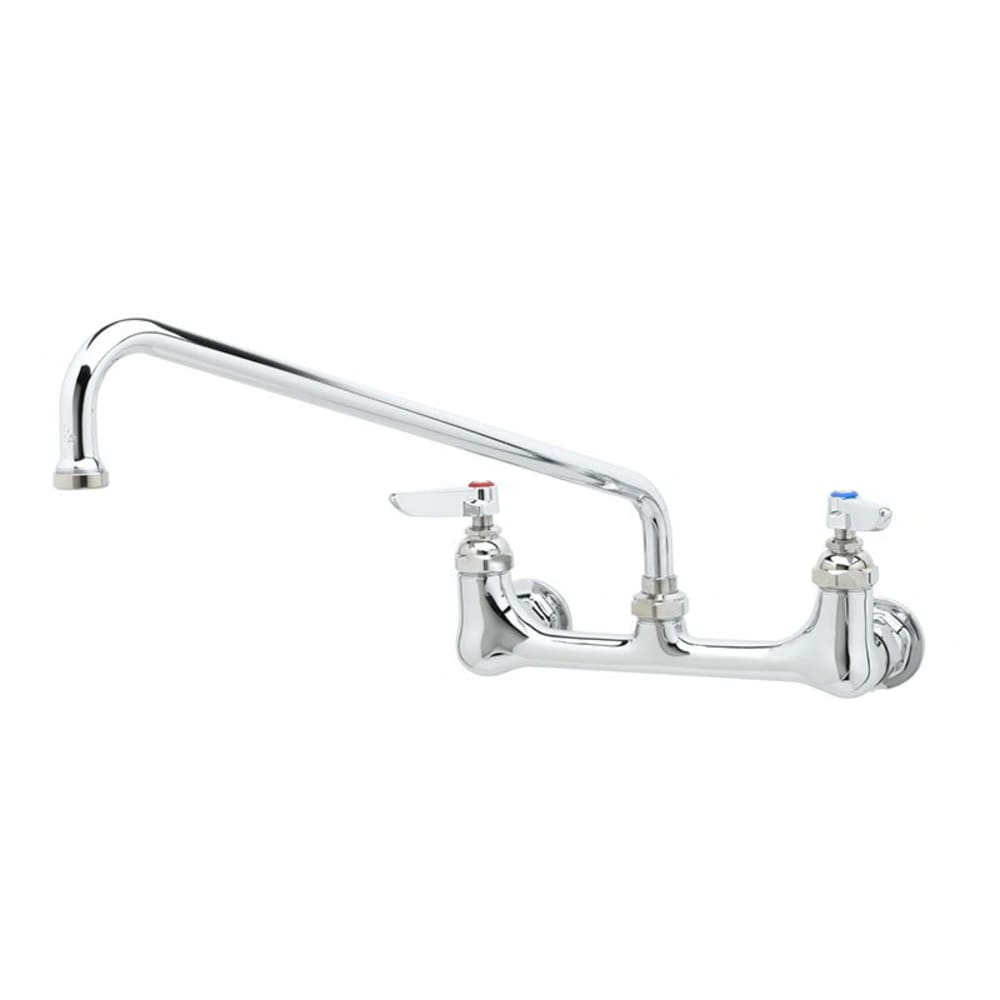 T&S B-2299 Splash Mount Mixing Faucet w/ 14" Swing Nozzle