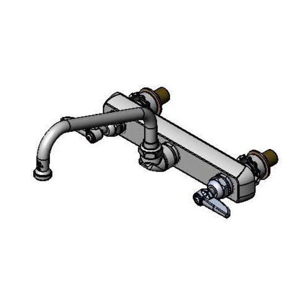 064-B1126XS Splash Mount Faucet - 8" Swing Spout, 8" Centers, For Thicker Surfaces