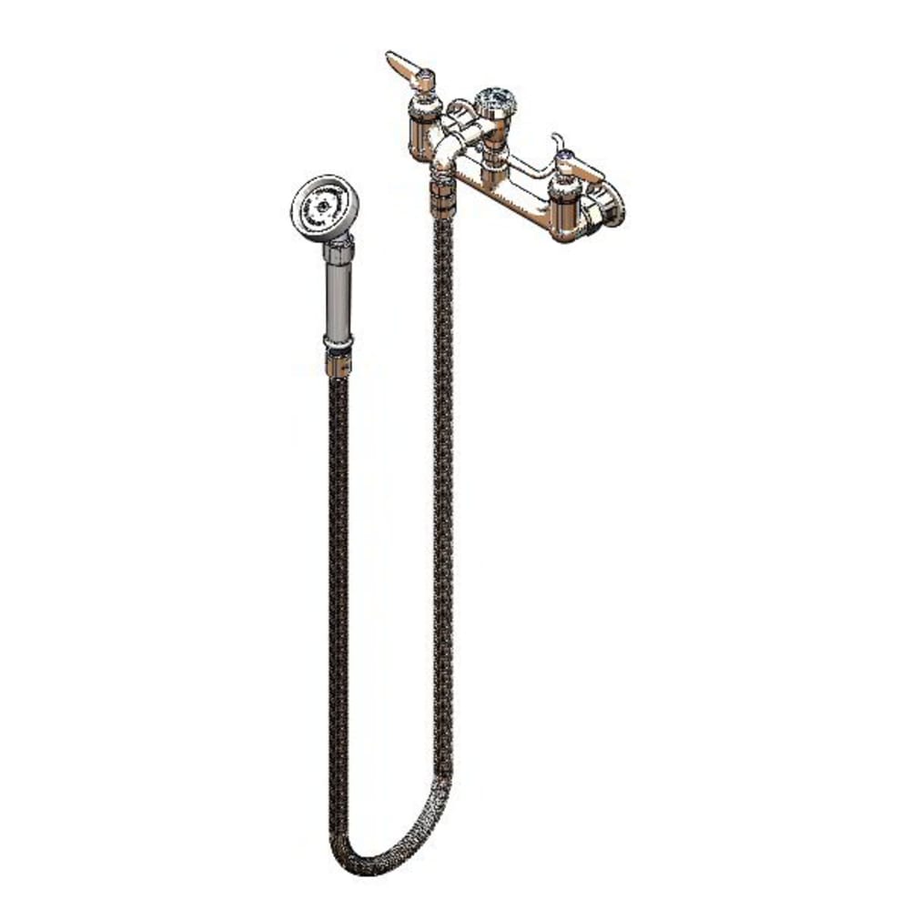 064-B0168 4"H Wall Mount Pre Rinse Faucet - 1.15 GPM, Base with Nozzle