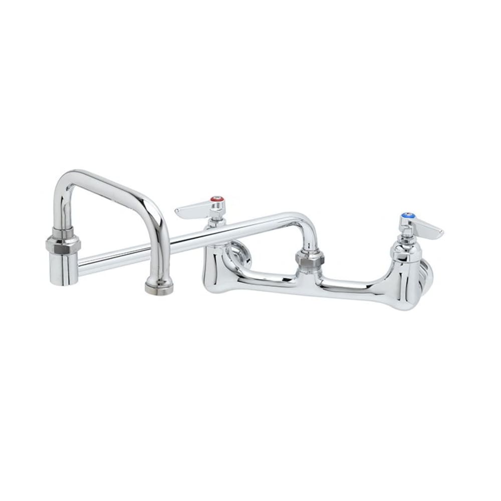 T&S B-0266 Splash Mount Faucet w/ 15" Double Jointed Swing Nozzle