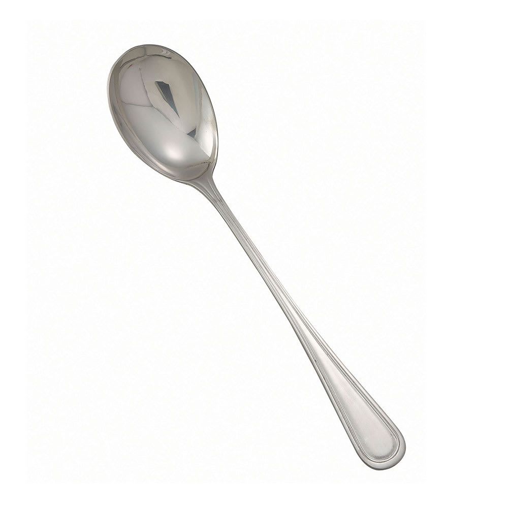 080-003023 Solid Spoon, 11 1/4"L, 18/8 Stainless Steel, Extra Heavy, Shangarila