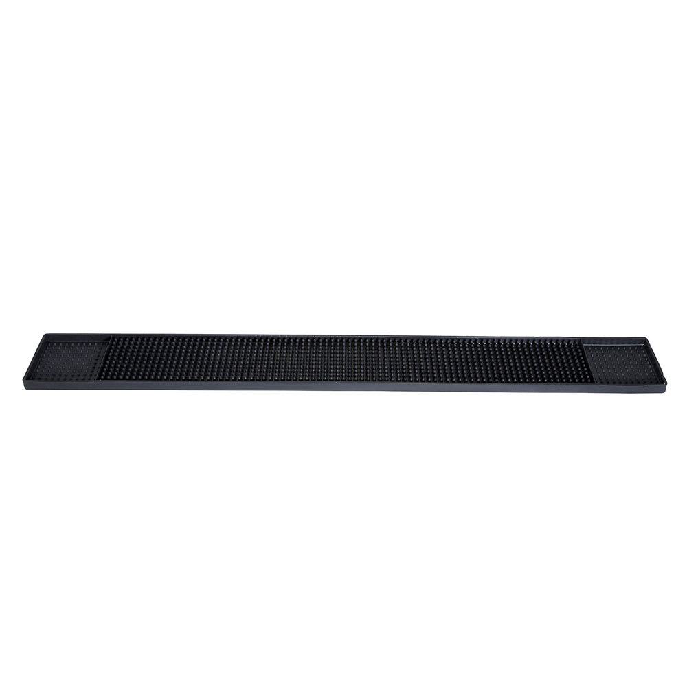 080-BM327K Rectangular Bar Mat - 27" x 3 1/4", Rubber, Black