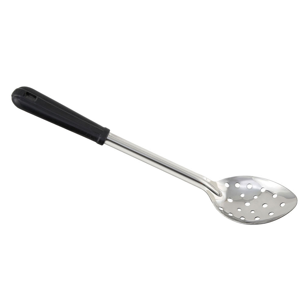 080-BSPB11 11" Perforated Basting Spoon w/ Black Bakelite Handle, Stainless
