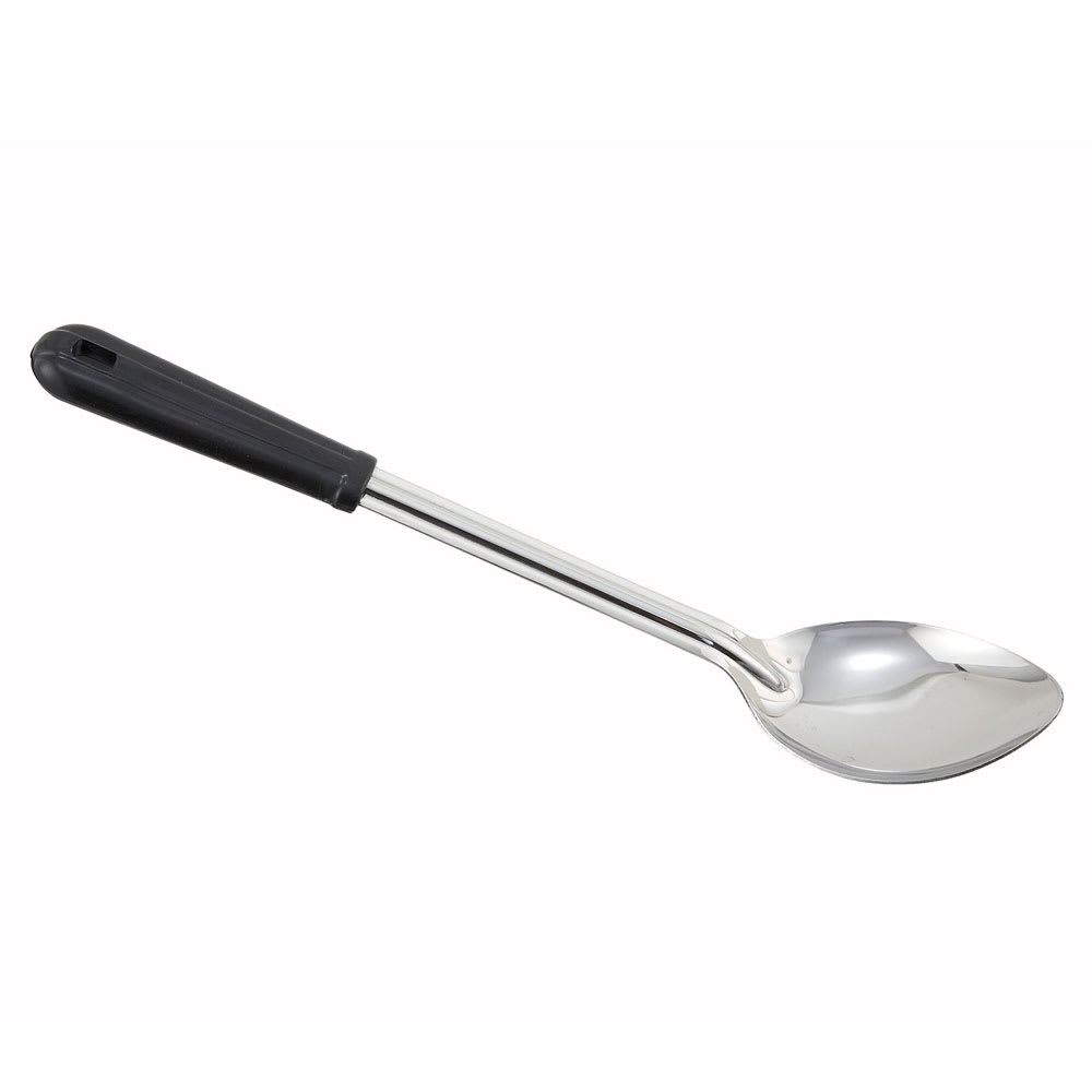 080-BSOB13 13" Solid Basting Spoon w/ Black Bakelite Handle, Stainless