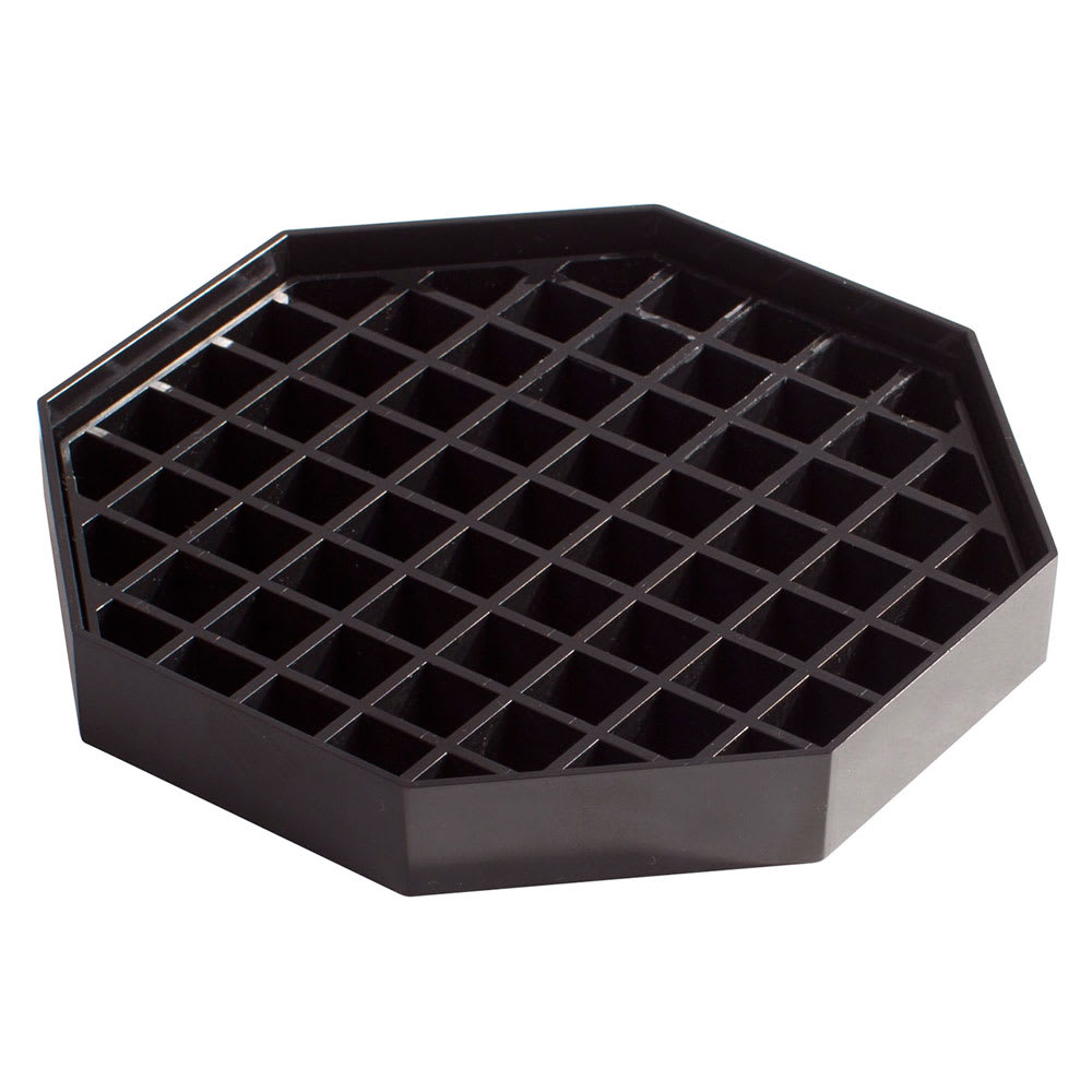 080-DT60 6" Drip Tray - Octagonal, Black