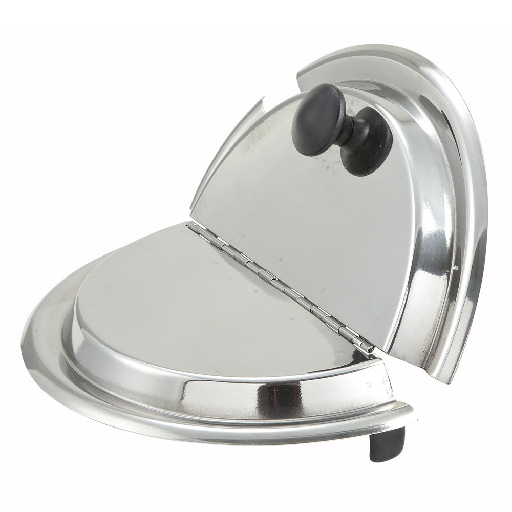 080-INSH11 Hinged Inset Cover for 11 qt, Heavy Weight Stainless