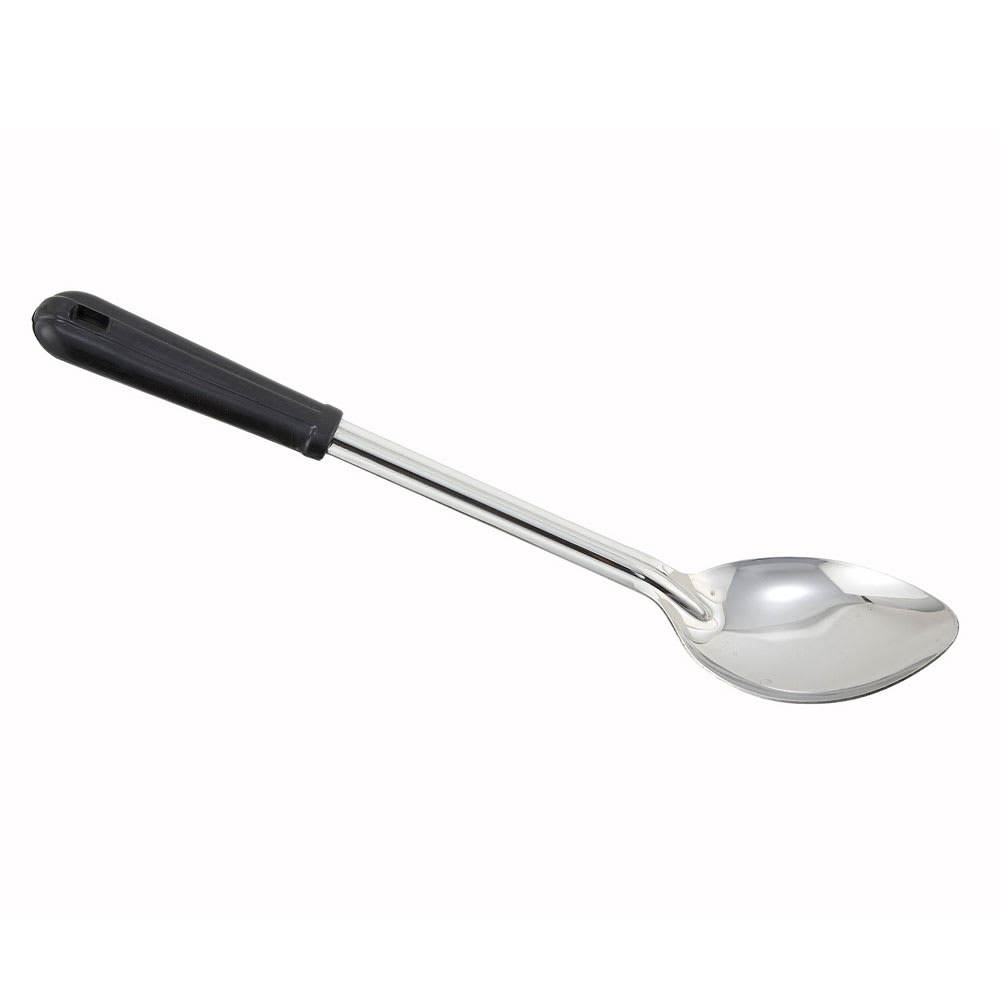 080-BSOB11 11" Solid Basting Spoon w/ Black Bakelite Handle, Stainless