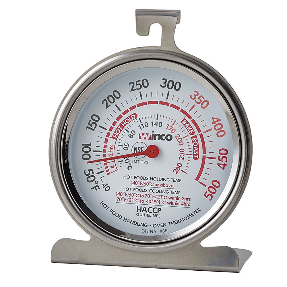 Taylor 3506FS Oven Thermometer w/ 2 1/2 Dial, 100F to 600f, 2-1/2 Dial, Stainless Steel
