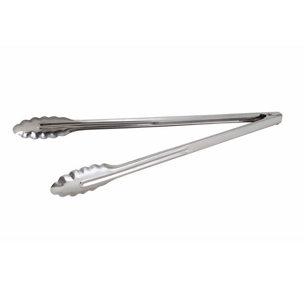 080-UT16LT 16"L Stainless Utility Tongs