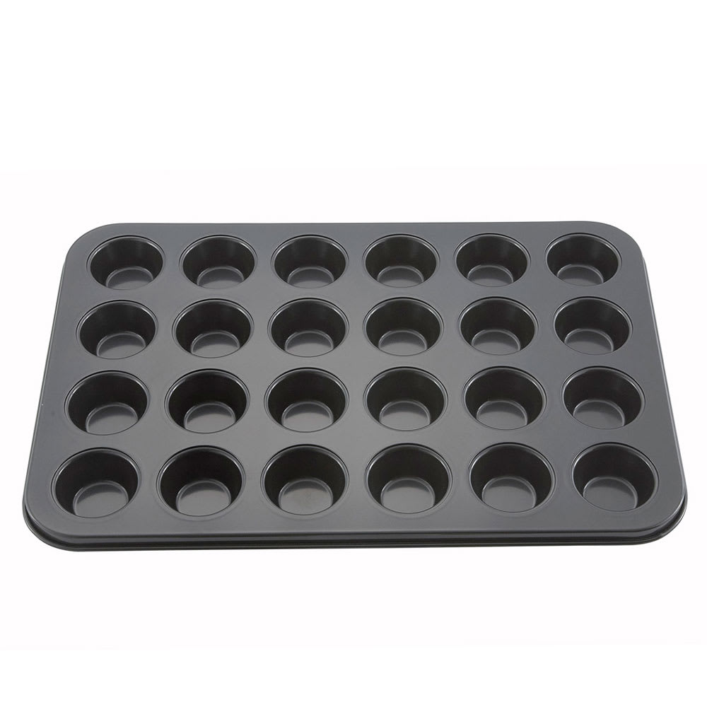 080-AMF24MNS 24 Compartment Mini Muffin Pan w/ Non-Stick Coating, Aluminum