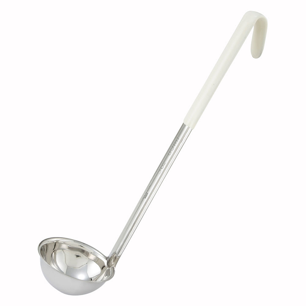 080-LDC3 3 oz Color Coded Ladle w/ 13" Handle, 1 Piece, Ivory