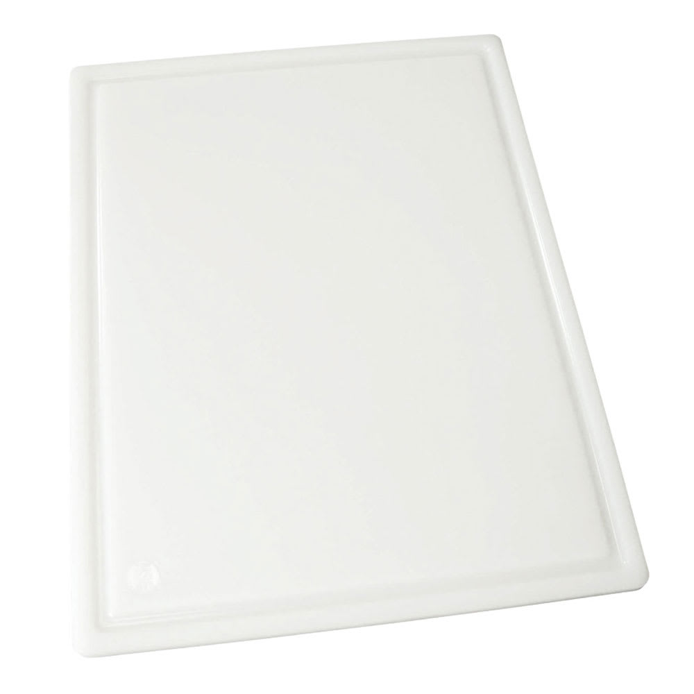 080-CBI1218 Grooved Cutting Board, 12 x 18 x 1/2", White