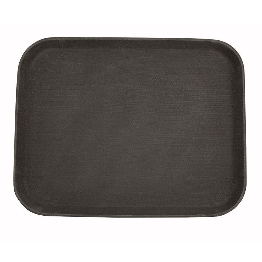 080-TRH1418 Rectangular Easy Hold Tray, 14" x 18", Brown