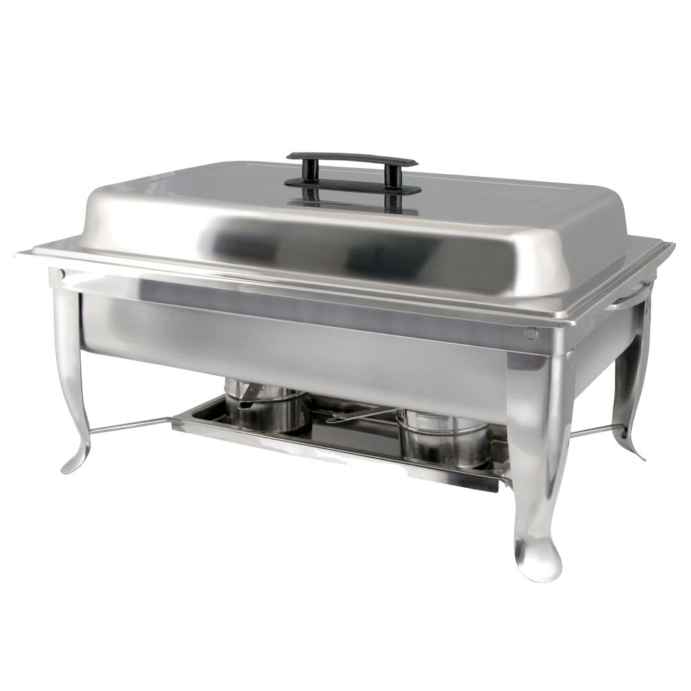 Winco C-1080 Full Size Chafer w/ Lift Off Lid & Chafing Fuel Heat
