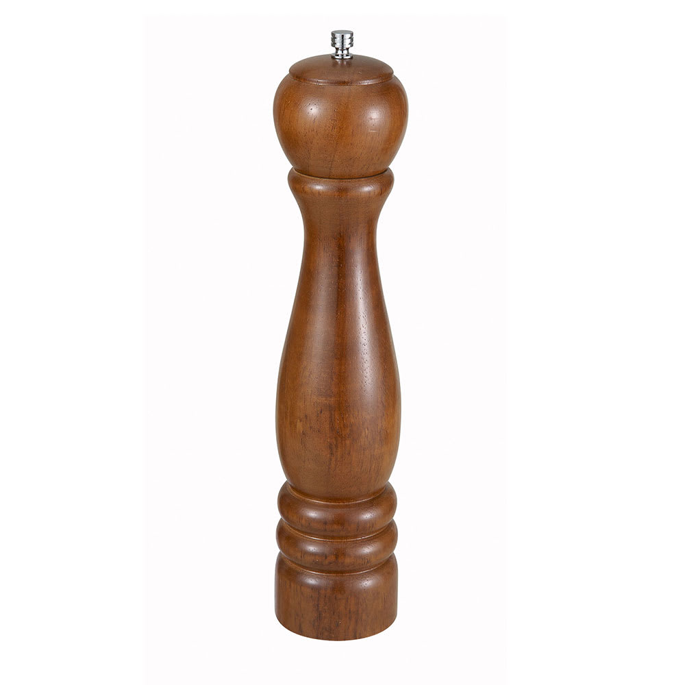 080-WPM12 12"H Pepper Mill - Rubberwood, Brown