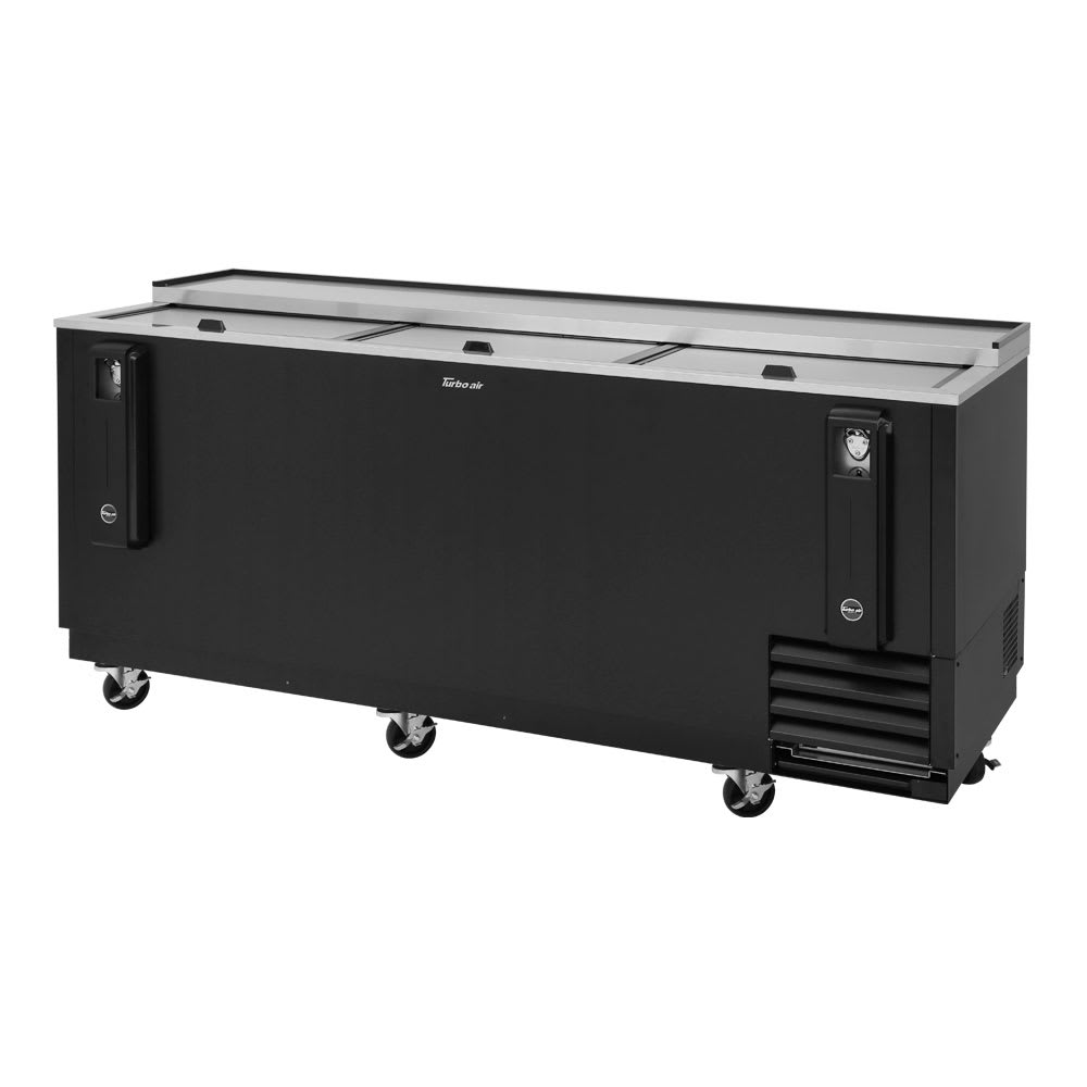 083-TBC80SBN 80 1/2" Forced Air Bottle Cooler - Holds (739) 12 oz Bottles, Black, 115v