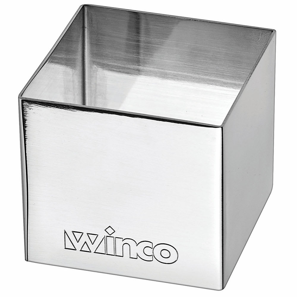 080-SPM22S Square Pastry Mold - 2" x 2", Stainless