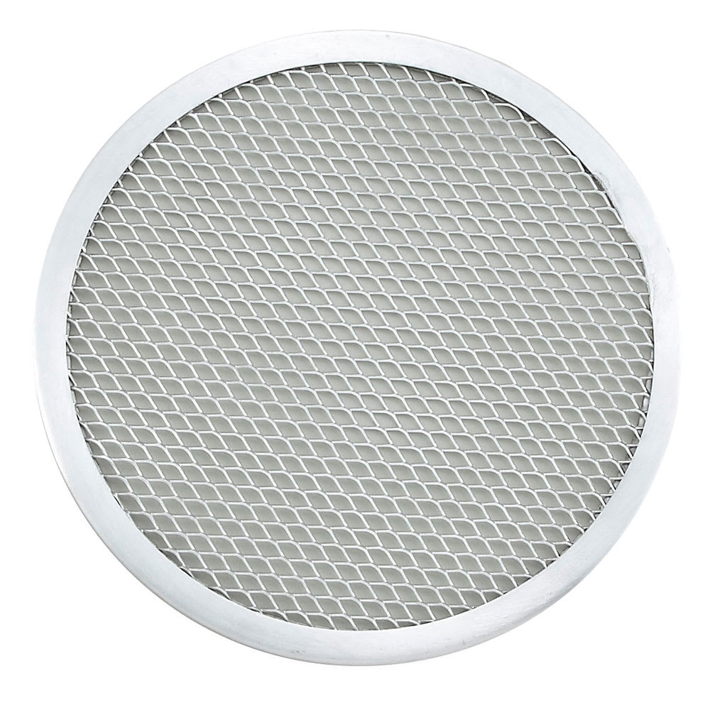 080-APZS9 9" Round Seamless Pizza Screen, Aluminum