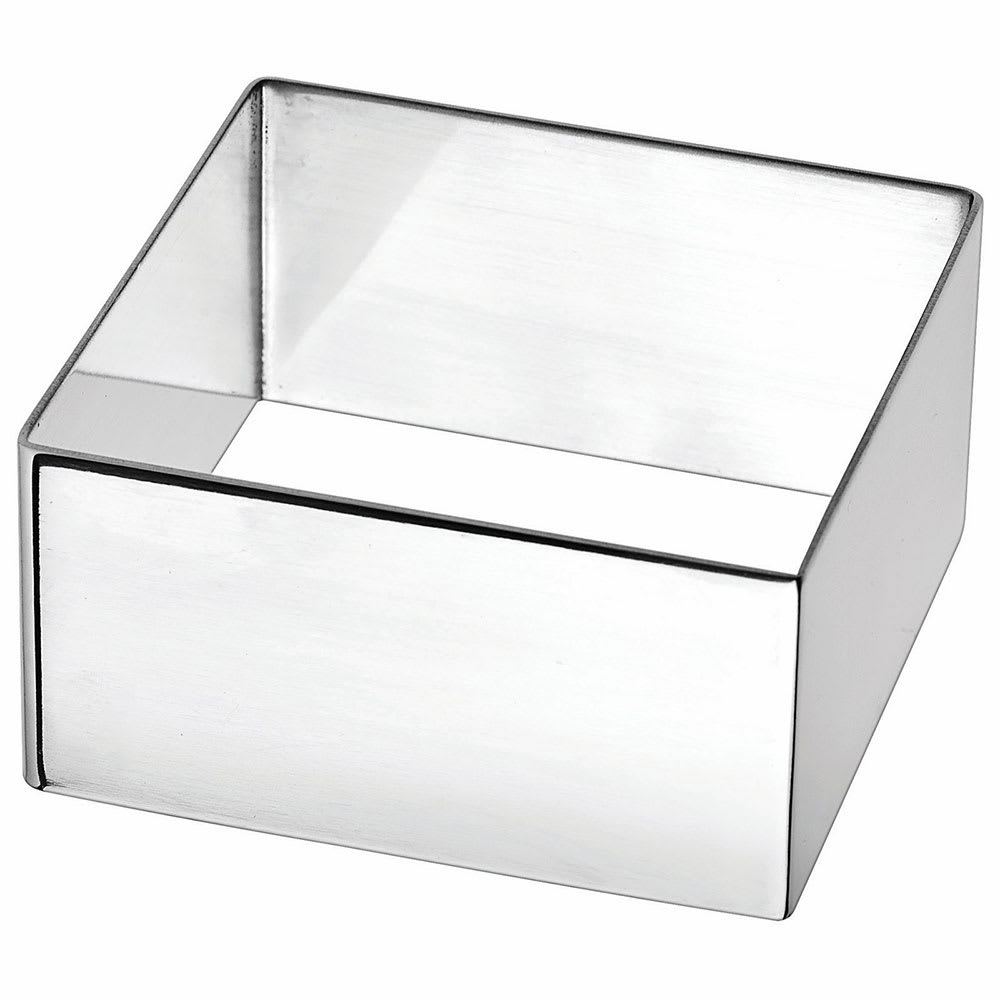080-SPM275S Square Pastry Mold - 2 3/4" x 2 3/4", Stainless