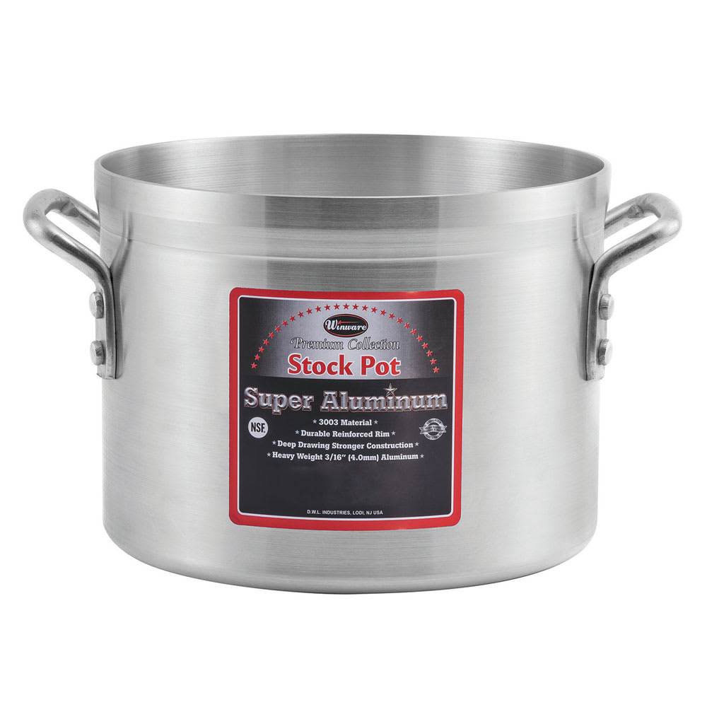 080-AXAP26 26 qt Aluminum Sauce Pot - 14" x 10"