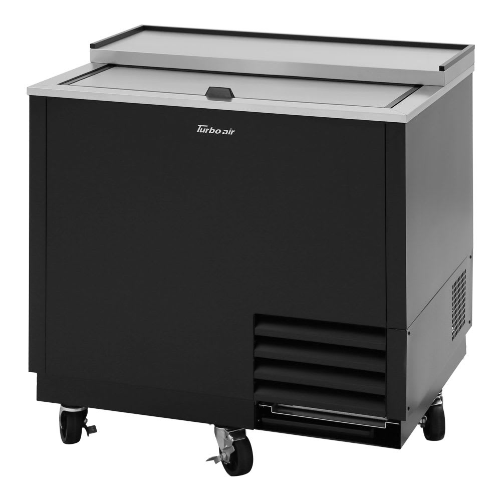 083-TBC36SBGFN 1 Section Glass Chiller w/ 93 Mug Capacity, Black, 115v