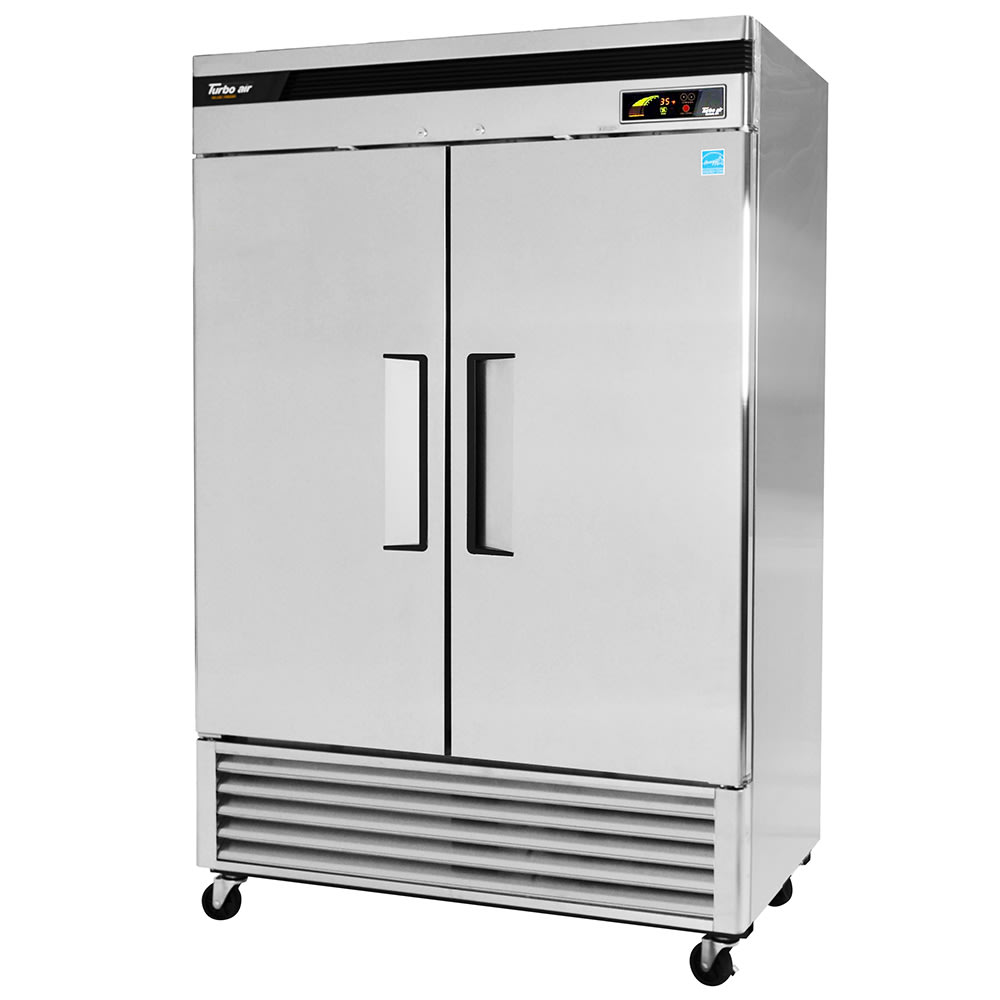 083-TSR49SD 54.38" Two Section Reach In Refrigerator, (2) Left/Right Hinge Solid Doors, 115v