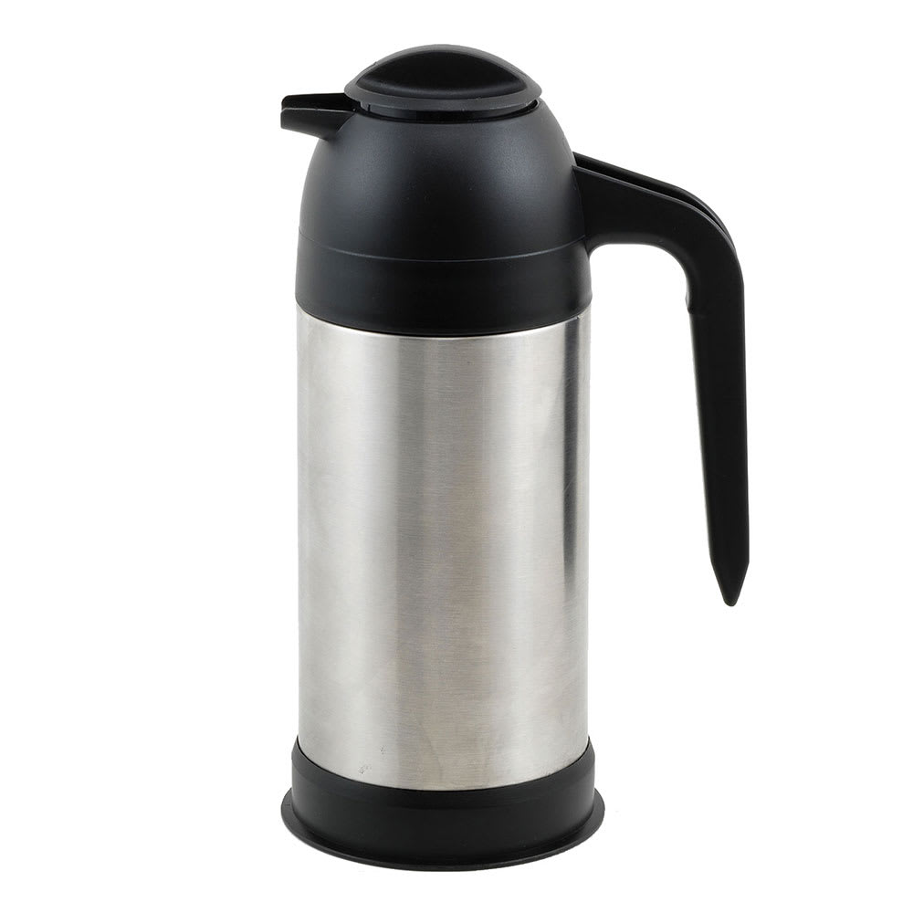 Winco CF-2.0 Thermal Carafe, Stainless Steel Lined, Push Button, 2