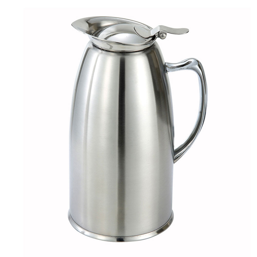 080-VSS508 20 oz Stainless Steel Pitcher w/ Lever Top, Gray