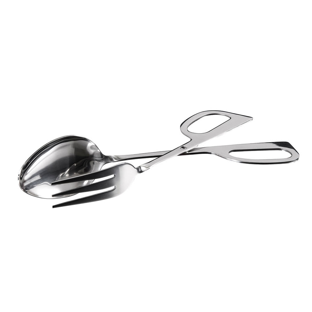 080-ST10 10"L Stainless Salad Tongs