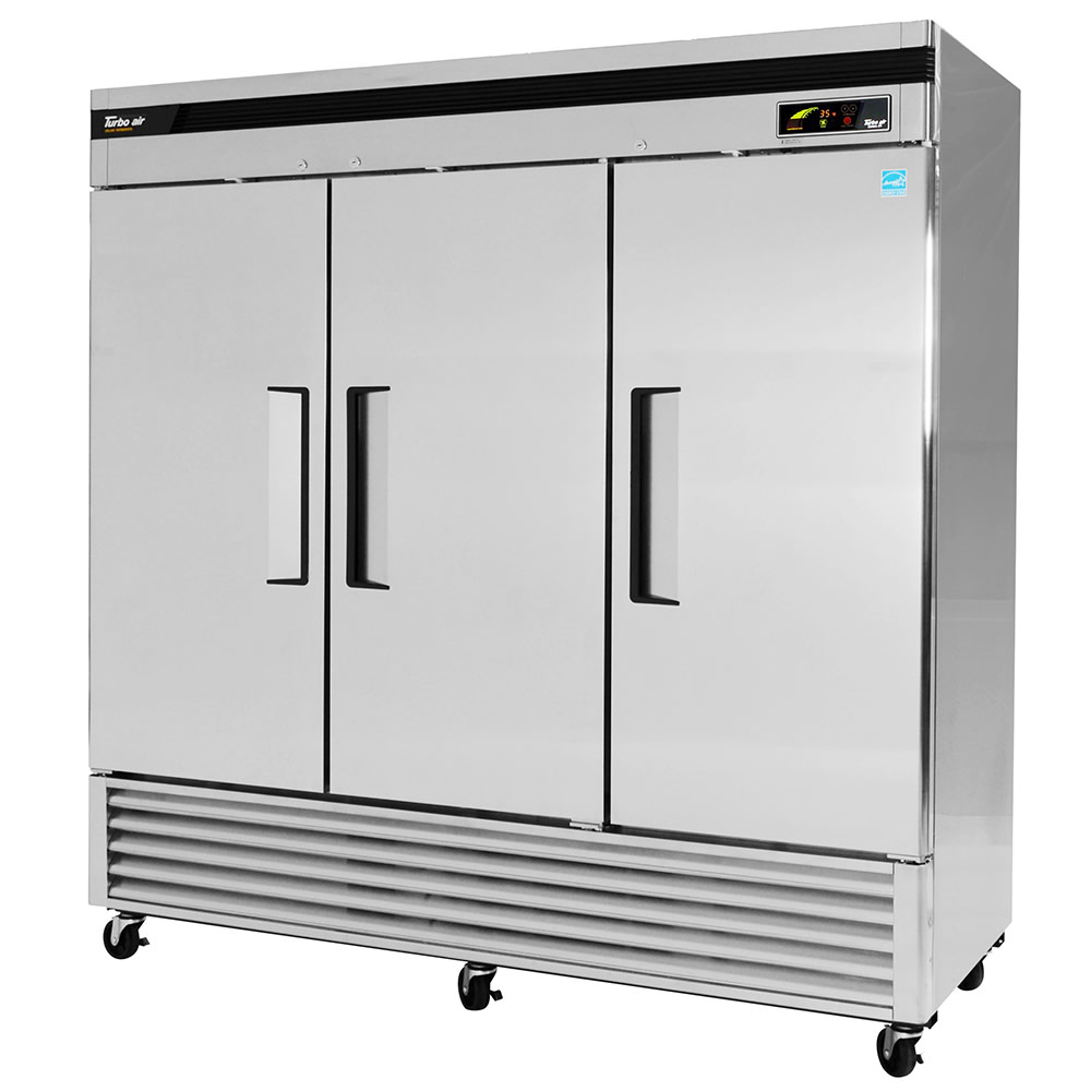 083-TSR72SD 81" Three Section Reach-In Refrigerator, (3) Solid Door, 115v