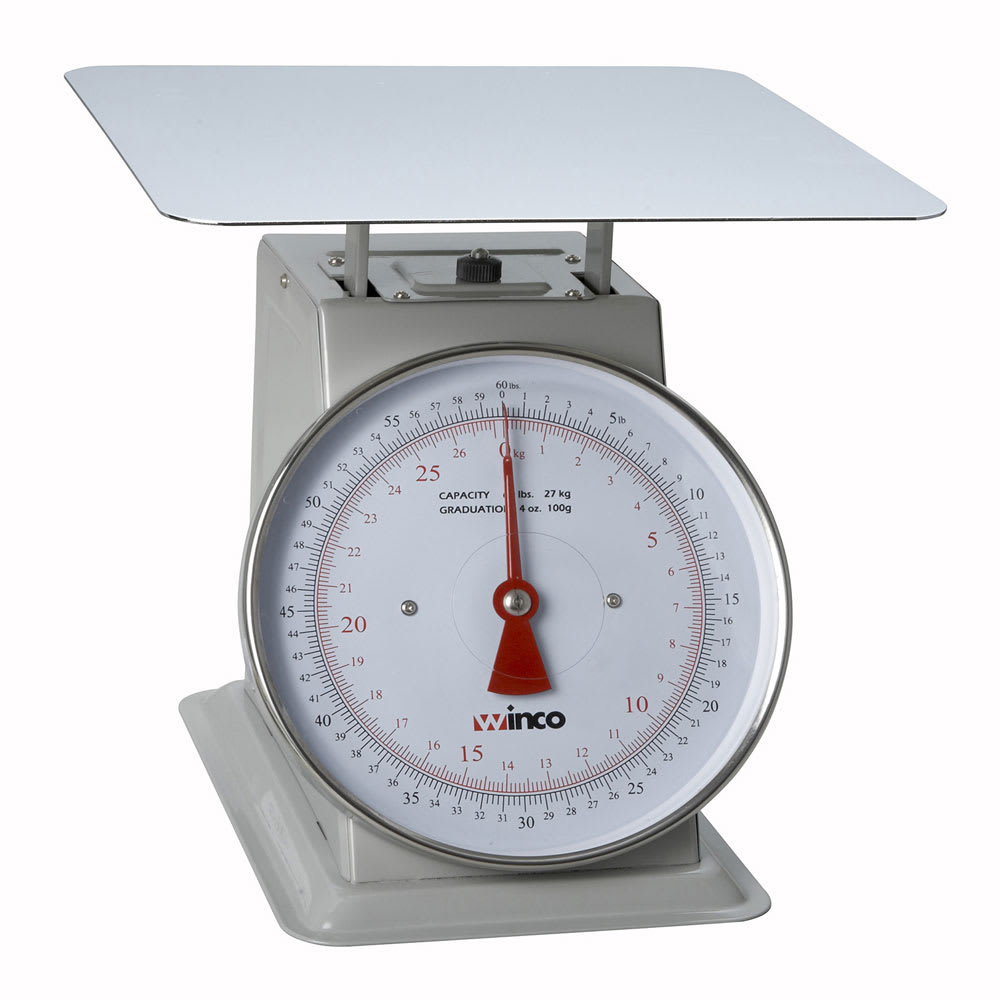 080-SCAL960 60 lb Receiving Scale, 9" Dial, Large Steel Platform