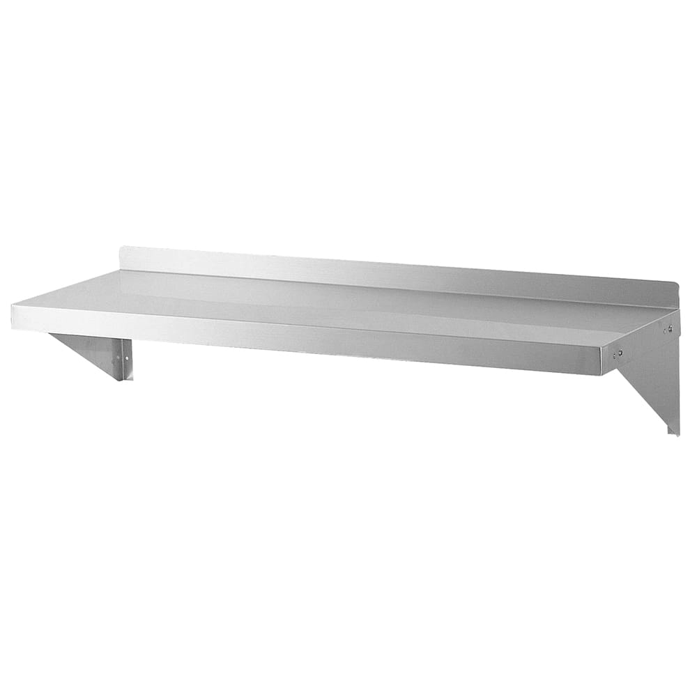 083-TSWS1260 Solid Wall Mounted Shelf, 60"W x 12"D, Stainless