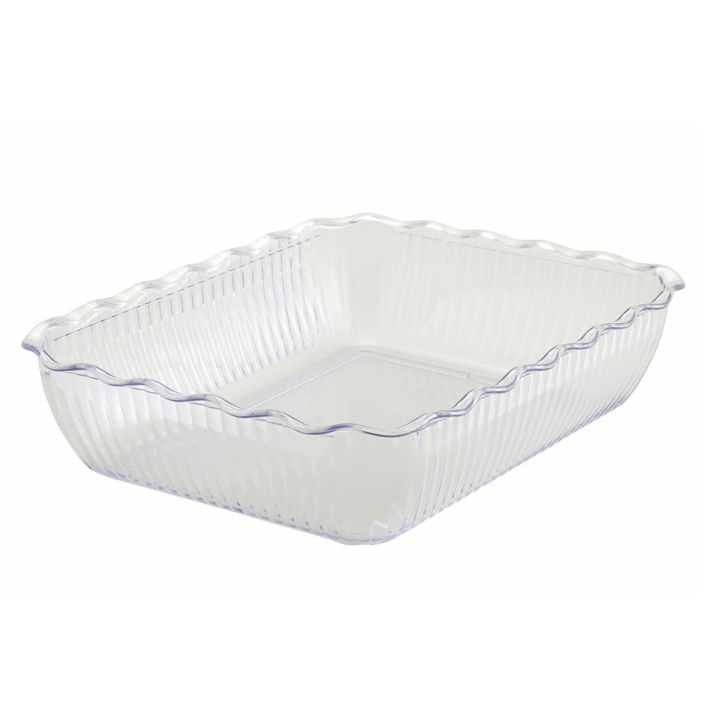 080-CRK13C 13" x 10" Salad Crock - Plastic, Clear