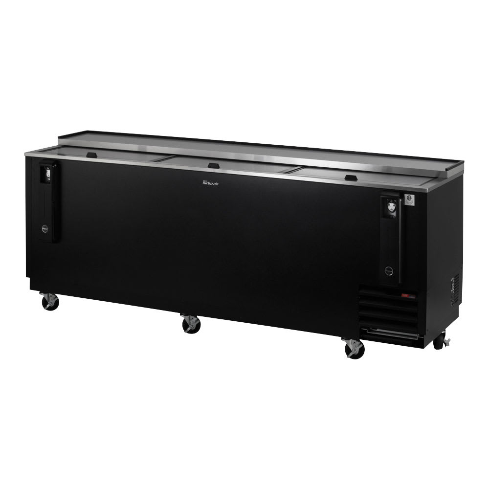 083-TBC95SBN 95" Forced Air Bottle Cooler - Holds (912) 12 oz Bottles, Black, 115v