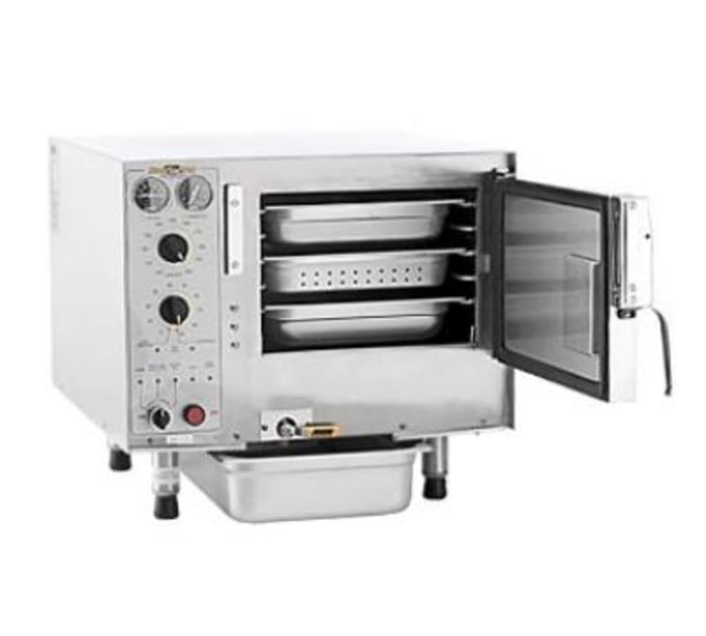 087-S32083D120 (3) Pan Convection Steamer - Countertop, Holding Capability, 208v/3ph