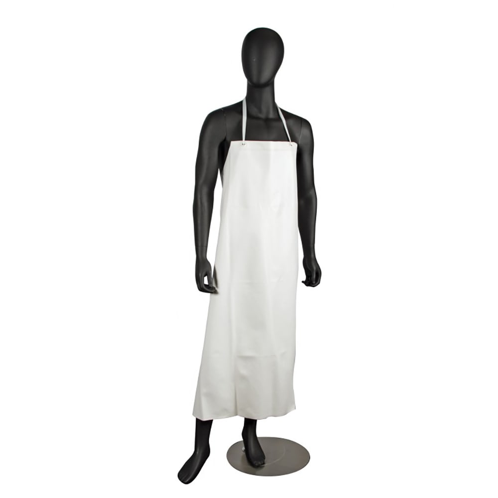 094-614DVAWH20 Vinyl Dishwashing Apron - 45" x 36", White