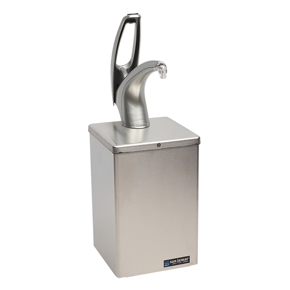 094-P4800 Dipper Style Condiment Dispenser w/ Pump, (1) Compartments, Stainless